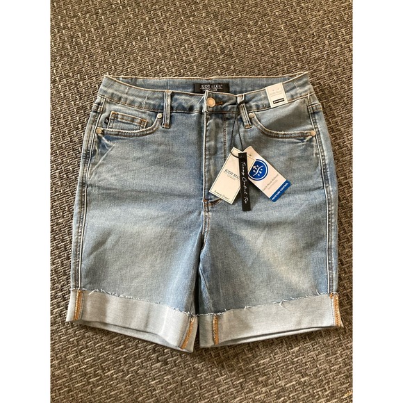 Judy Blue Pants - Judy Blue Shorts NWT Women's Size Large High Waist Tummy Moisture Control Denim